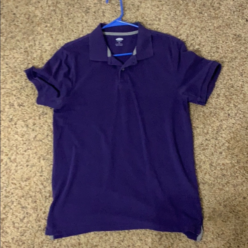 Men's old navy purple polo.